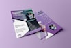 design a clean professional flyer