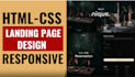 create an animated HTML landing page or one page website