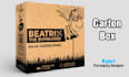 design corrugated, cardboard, kraft, carton with dieline