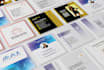 unique square business card or visiting card design