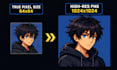make your custom pixel art character or avatar in png