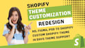 design, redesign shopify website impulse dawn theme customization