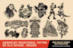 create custom american traditional tattoo old school design
