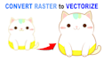 do vector tracing, convert raster image to vector