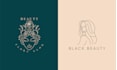 modern minimal feminine logo design