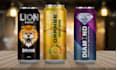 energy drink, beverages, juice, soda can label design and 3d