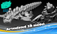 create an articulated custom 3d printable model