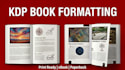 do book formatting and layout design for ebook paperback lulu kdp ingramspark
