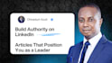 craft linkedin articles and posts for lead generation