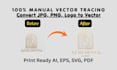 recreate,  edit your logo, png, image to vector