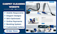 carpet cleaning website cleaning website house cleaning website landing page