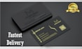 create professionally digital luxury business card design