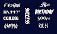 design font text, text logo, animated text, and name text