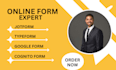 create stunning and responsive jotform, typeform, google form, cognito forms