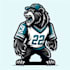 do unique bear mascot logo design