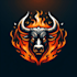 do qualityfull bull mascot logo design