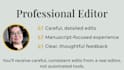 proofread and copyedit your short story, novel, or book