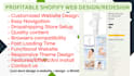 design shopify fashion dropshipping store, beauty web development