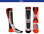 design a technical sport socks, knitted socks