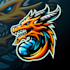 design dragon head mascot logo for your company