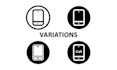 design unique, simple and modern custom icons set