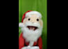 create a personalized video message with the santa claus puppet