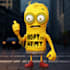 draw a  simpsons yellow cartoon character