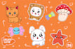 create a cute and kawaii cartoon design
