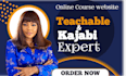 kajabi website design kajabi sales funnel, thinkific, teachable, podia website