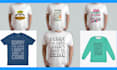 custom retro vintage t shirt logo design
