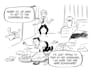 do a professional editorial cartoon like a new york times