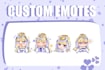 draw cute sticker or emotes