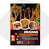 make professional restaurant manu for event