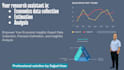 be your research assistant in economics data collection, estimation,and analysis