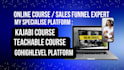 build kajabi website sales funnel on teachable, gohighlevel kajabi online course