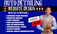 design auto repair landing page auto detailing car dealership car repair website