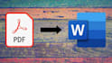 convert pdf to word editable
