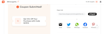 manually submit your coupon and deals on 100 USA sites