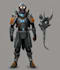 create a sci fi character art illustrations