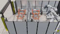 3d industrial robotic animation robot industrial animation 3d machine animation