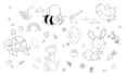 create doodle art hand draw icon illustration