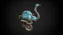 create 3d game ready model and pbr textures