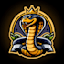make modern king cobra snake mascot logo design