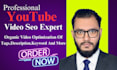 do best youtube video SEO and boost your views and rankings
