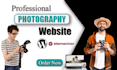 build photography, portfolio website or wedding website for your business