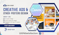 design creative facebook ads and attractive canva graphics