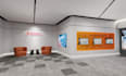 create realistic images for the lobby, reception desk
