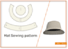 design a hat and cap with tech pack, 3d and sewing pattern