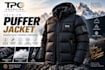 create puffer jacket with logo