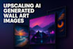 do ultra quality ai upscaling for large format print preparation